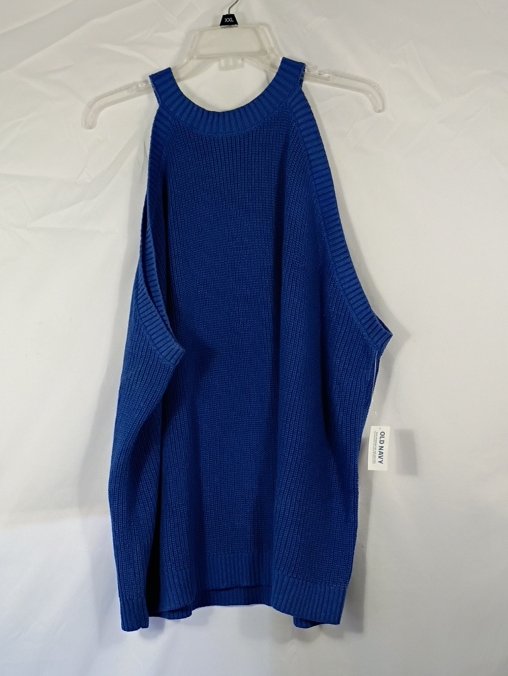 NWT Old Navy Shaker Halter Sleeveless Top Tanzanite Knit Top Women's Size 4X